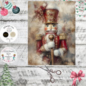 Papier Mousseline Decoupage Ornate Nutcracker Classic Solider