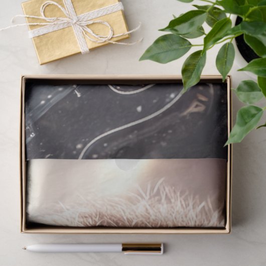 Papier Mousseline Découpage Otter Whimsical Jouer Guitare (Cadeau)