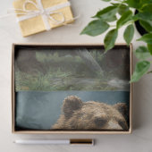 Papier Mousseline Découpage Ours Médiéval Armure Forêt (Cadeau)