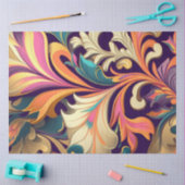 Papier Mousseline Découpage Palette de torsion complexe Abstraite (Artisanat)