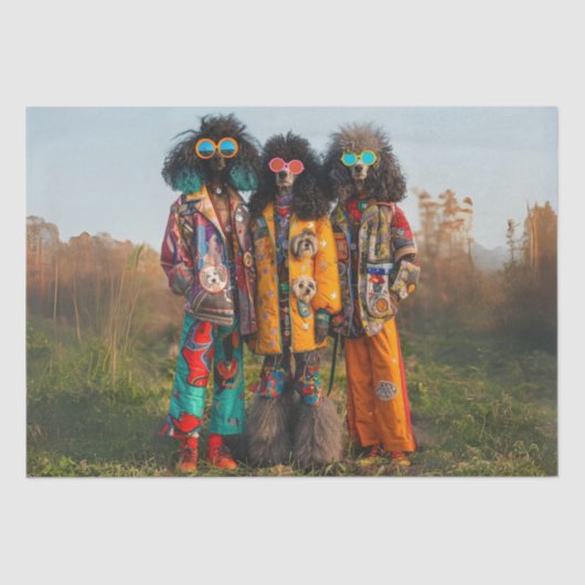 Papier Mousseline Découpage Papier de papier de tissus Whimsical Hip (Recto)