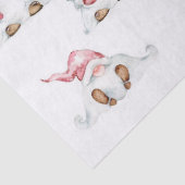Papier Mousseline Découpage papier de tissus - Gnomes de Noël (Détail)