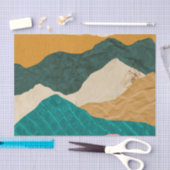 Papier Mousseline Découpage papier des montagnes Abstraites (Artisanat)