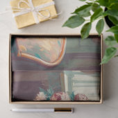 Papier Mousseline Découpage Papier Tissu Art Déco Dame (Cadeau)