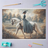 Papier Mousseline Découpage Papier Tissu Équestre victorien (Artisanat)