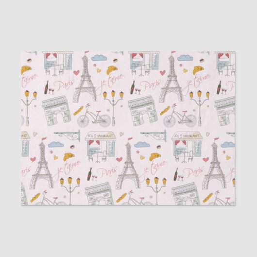 Papier Mousseline Découpage Paris (Recto)