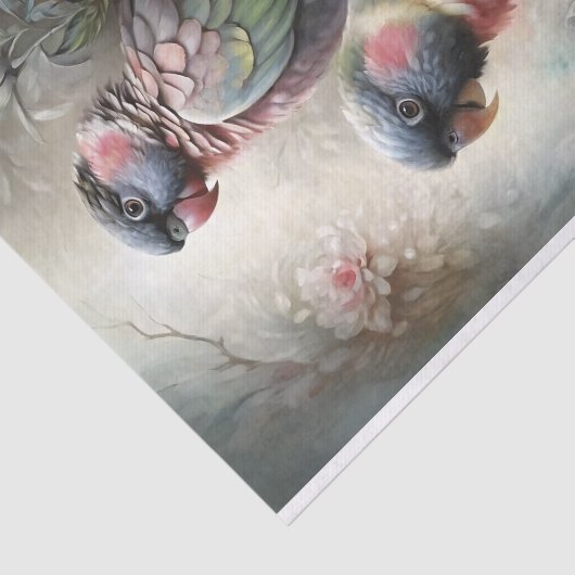 Papier Mousseline Découpage Parrot Reverie (Détail)