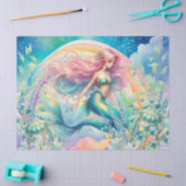 Papier Mousseline Découpage Pastel Rainbow & Mermaid (Artisanat)