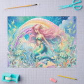 Papier Mousseline Découpage Pastel Rainbow & Mermaid (Artisanat)