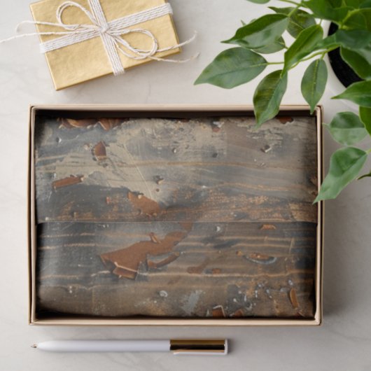 Papier Mousseline Découpage Patina rouillé Bull (Cadeau)