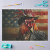 Papier Mousseline Decoupage Patriotique États-Unis Drapeau (Artisanat)
