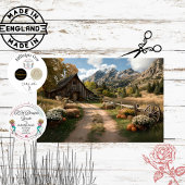 Papier Mousseline Découpage Pays Côté Angleterre Décor Automne