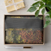 Papier Mousseline Découpage Pays Pont couvert Parcours Automne (Cadeau)