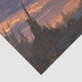 Papier Mousseline Découpage Paysage apocalyptique Château de la Lune (Détail)