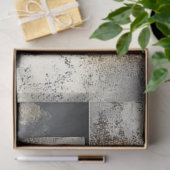 Papier Mousseline Découpage Paysage Argent Rust Faux Arrière - plan (Cadeau)