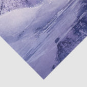 Papier Mousseline Découpage Paysage Neige Couverte Purples Blanc (Détail)