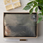 Papier Mousseline Découpage Peint noir Stallion Cheval squelette (Cadeau)