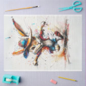 Papier Mousseline Découpage Peinture à éclaboussures de couleur Whim (Artisanat)