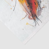 Papier Mousseline Découpage Peinture à l'éclaboussure lunaire lapin (Détail)