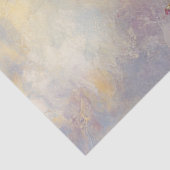 Papier Mousseline Découpage peinture à l'huile vive tournesol (Détail)