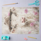 Papier Mousseline Découpage Peinture de vache lunaire de peinture de (Artisanat)