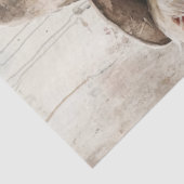 Papier Mousseline Découpage Peinture de vache lunaire de peinture de (Détail)