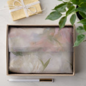 Papier Mousseline Découpage Peonies blanches et roses Peonies aquare (Cadeau)