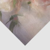 Papier Mousseline Découpage Peonies blanches et roses Peonies aquare (Détail)