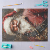 Papier Mousseline Découpage Père Noël comme pirate (Artisanat)