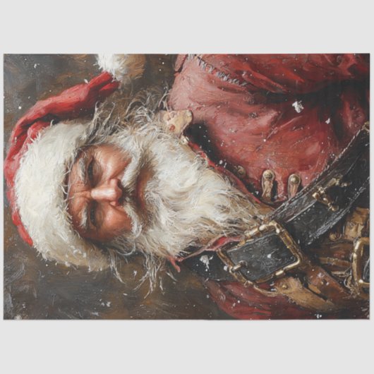 Papier Mousseline Découpage Père Noël comme pirate (Recto)
