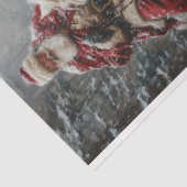 Papier Mousseline Découpage Père Noël Horse's Galore (Détail)