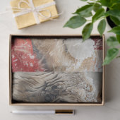 Papier Mousseline Découpage Père Noël mystique & Rudolph Nez à Nez (Cadeau)