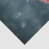 Papier Mousseline Découpage Père Noël Renne Nez à Nez Lune (Détail)