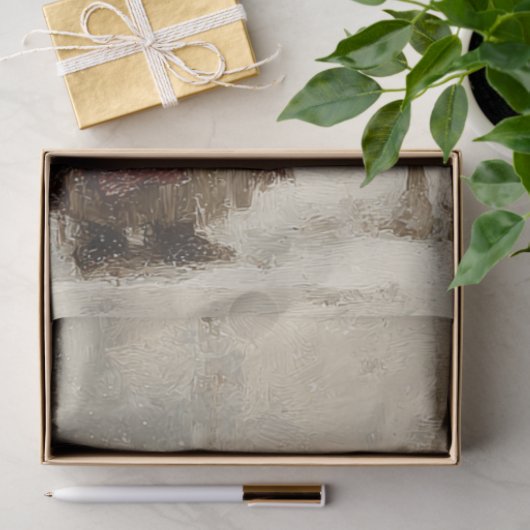 Papier Mousseline Découpage Père Noël Rudolph Scène hivernale enchan (Cadeau)