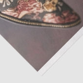 Papier Mousseline Découpage Perroquet pur pirate blanc (Détail)