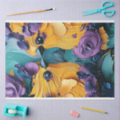 Papier Mousseline Découpage Perroquets à pâte exotique Vibrant de co (Artisanat)