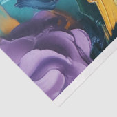 Papier Mousseline Découpage Perroquets à pâte exotique Vibrant de co (Détail)