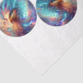 Papier Mousseline Decoupage Phoenix Art 12" rounds & 4" coasters (Détail)