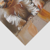 Papier Mousseline Découpage Photo d'animal pour le bureau de Vet (Détail)