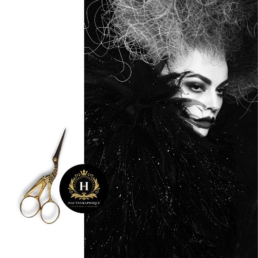 Papier Mousseline Découpage photo de mode noir gothique