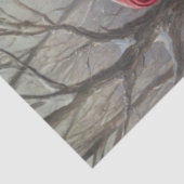 Papier Mousseline Decoupage Piglets Celebrating Christmas on Farm  (Détail)