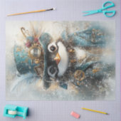 Papier Mousseline Découpage Pingouin Whimsical Steampunk à l'aventur (Artisanat)