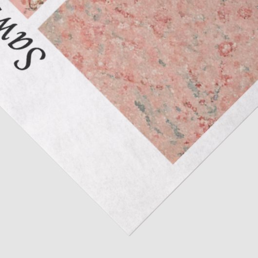 Papier Mousseline Decoupage Pink Floral Snowman Handsaw Panels (Détail)