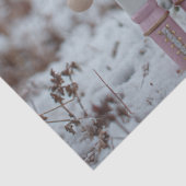 Papier Mousseline Decoupage Pink Nutcracker & Highland Calf Snow  (Détail)