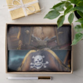 Papier Mousseline Découpage - Pirate Golden Retriever & bière - (Cadeau)