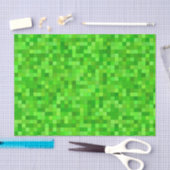 Papier Mousseline Découpage Pixels verts Anniversaire (Artisanat)