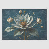 Papier Mousseline Découpage - Plan d'une fleur- (Recto)