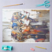 Papier Mousseline Découpage Portaises Femelles Robotiques Égyptienne (Artisanat)