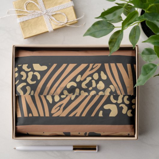 Papier Mousseline Découpage Poster de animal Leopard (Cadeau)