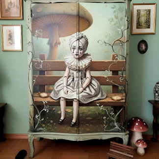 Papier Mousseline Decoupage poupée fantaisiste